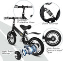 Balance Bike 2 in 1,The Dual Use of a Kids Balance Bike and Kids Bike,12 14 Inches for 2-6 Years Old,with Shock Absorbers, Fenders, Pedals, Auxiliary Wheels by TinyTreasures Baby Boutique