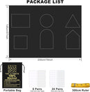 Portable Blackout Shades (79" x 57") Window Curtains, 100% Blackout Material Temporary Blinds for Baby Nursery, Bedroom, Dorm Room, Office or Travel Use by TinyTreasures Baby Boutique