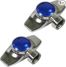 Chapin 6-9488: Square Pattern Spot Sprinkler 2 Pack, 360 Degree Sprinkler Head for Small Gardens and Lawns, Up to 30-Feet Coverage Area, Lawn Sprinkler, Small Area Yards and Garden Watering, Blue by GreenHaven Gardens