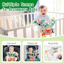 Jollybaby Crib Stroller Car Seat Toys for Baby 0-3-6-9-12 Months, Tummy Time Hanging Sensory Toys for Newborn with Music Box and Teether, Spiral Carseat Toy for Infant Boys Girls Gifts (Grey) by TinyTreasures Baby Boutique