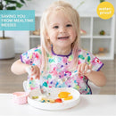Bumkins Bibs - Toddler Bibs, Waterproof, Large for 1-3 Years, Short Sleeve by TinyTreasures Baby Boutique