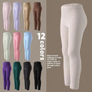 12 Pack Girls Leggings - Soft Stretchy Yoga Pants for Kids, Basic School Pants by TinyTreasures Baby Boutique