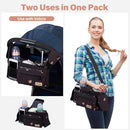 Universal Stroller Organizer with Cup Holders, Detachable Wristlet | Fits All Strollers | Stroller Diaper Bag Organizer with Phone Pocket, Insulated Bottle Holder & Storage Compartments by TinyTreasures Baby Boutique