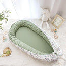 Baby Lounger Cover for Boys Girls, Reversible Baby Nest Cover, Adjustable Baby Lounger Replaceable Cover for Infant Newborn, Portable and Machine Washable, Cotton Green Rabbit Cover Only by TinyTreasures Baby Boutique
