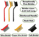 Crevice Cleaning Brush Set, Multi-Purpose Hard Bristle Brushes for Deep Cleaning Kitchen, Bathroom, Grout, Sink, Cup, Teapot, Bottle, Blender, Corners, Tight Spaces & More by CozyNest Decor