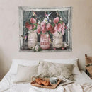 yowecso Farmhouse Rose Tapestry Peony Flower Tapestry Wall Hanging for Bedroom Floral Tapestries Aesthetic Wall Decor for Home Dorm Living Room 50"x60" by CozyNest Decor