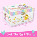 Musical Princess Kids Jewelry Box - Girls Jewelry Box with Mirror, Princess Gifts for Little Girls, Unicorn Toys for Girls Age 4-6 by TinyTreasures Baby Boutique