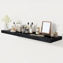 Black Floating Shelves 48 Inch Long, 12 Inch Deep Floating Shelves for Wall, 48 x 12 Large Wall Shelves for Home Storage & Display, 2" Thicked Floating Shelf for Bedroom, Living Room, 1 Pack by CozyNest Decor