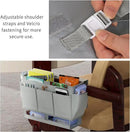 Bedside Caddy, Bed Organizer with 11 Pockets and Power Strip Holder, Versatile Bedside Storage Caddy for Home,Dorm,Bunk,Hospital,Crib Bed (2 Pack Grey) by CozyNest Decor