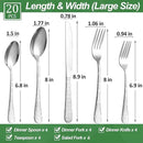 20 Pcs Silverware Set for 4 with Water Cube Handle design, Food Grade Stainless Steel Flatware Set, Eating Utensils Sets Include Fork/Knife/Spoon, Reusable Cutlery Set, Dishwasher Safe by CozyNest Decor