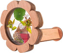 Natural DIY Kaleidoscope Kit, New Wooden Magic Rotating Kaleidoscope Making Set for Nature Lovers, Best Gift, Outdoor Classic Handmade Education Toys(1 Pcs Flower) by TinyTreasures Baby Boutique