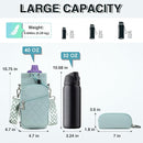 Water Bottle Carrier Bag with Strap, Water Bottle Holder Crossbody Bags for Women Men for Walking, Hiking,Cycling by TinyTreasures Baby Boutique