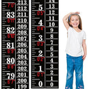 Tatuo Growth Chart Wall Labels Height Indicator Tape Ruler Growth Chart Decor Height Indicator Adhesive Ruler for Home Room Measuring (Black) by TinyTreasures Baby Boutique