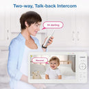 VTech [2025 Upgrade Baby Monitor with 7" IPS Screen, Pan Tilt Zoom Camera, No WiFi Video Baby Monitor with Camera and Audio, Multi-Color Night Light, 2-Way Talk, Lullabies, Advanced HQ Max by TinyTreasures Baby Boutique