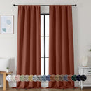 Simplebrand Ava Terracotta Blackout Curtains for Bedroom 96 Inches Long 2 Panels, Thermal Insulated, Energy Saving Living Room Window Treatment Curtains Blackout Drapes, W40 x L96 Inch, Terracotta by TinyTreasures Baby Boutique