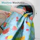 Picnic Blanket Extra Large 79" x 79", Washable Picnic Blankets, Camping Blanket with Portable Handle & Shoulder Strap - SummerFruits by TinyTreasures Baby Boutique