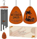 Retirement Gift for Woman Men Coworker Teacher Nurses Friends Mom Dad Grandma Grandpa Retirees, Coworkers Farewell Going Away Gift, 32" Wind Chimes Retirement Decorations by CozyNest Decor