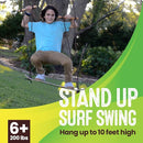 Swurfer TreeSkate Skateboard Swing, Outdoor Stand Up Surf Swing, Holds Up to 200 lbs, Ages 6 and Up, Adjustable Handles, Grip Tape, Kids Outdoor Play Equipment for Children and Adults (Waves) by TinyTreasures Baby Boutique