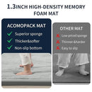 ACOMOPACK Baby Play Mat for Floor 1.3" Thick Memory Foam Play Mat 71"×79" Tummy Time Crawling with Non-Slip Bottom for Living Room,Nursery,Soft Velvet Playpen Mats for Kids,Infants（Light Grey） by CozyNest Decor