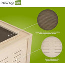 New Age Pet ECOFLEX 48" Mojave Reptile Lounge -Durable Wood Plastic Composite Habitat with Ventilation, Removable Glass Doors & Lock, Easy Assembly, for Tortoises, Snakes, Iguanas by CozyNest Decor