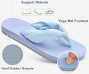 KuaiLu Flip Flops for Women with Arch Support Yoga Mat Comfortable Summer Beach Walking Thong Cushion Sandals Slip On Indoor Outdoor by TinyTreasures Baby Boutique
