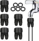 Drip Irrigation Hose Connectors,1/4 Inch Drip Irrigation Tubing x 3/4 FHT Swivel Lock Barbed Dual Hose Adapter, Convert 3/4" Garden Hose to 1/4" Drip Irrigation Parts-5 Pack by GreenHaven Gardens