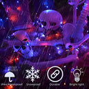 Purple and Orange Halloween Lights 2pack 164ft 400 Led Extendable Waterproof 8 Modes, Bright Indoor/Outdoor String Lights, Halloween Decorations for Party, Tree, Festivals, Patio, Garden Decor by GreenHaven Gardens