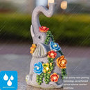 Elephant Garden Statue Solar Lamp with 8 Led Lights Decor Outdoor Resin Waterproof Sculpture Patio Lawn Yard Porch Decorations Housewarming Gifts for Women Mom Grandma by GreenHaven Gardens