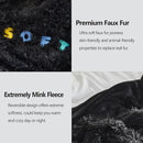 GONAAP Fuzzy Faux Fur Throw Blanket Twin Size Black Super Soft Cozy Plush Fuzzy Shaggy Blanket for Couch Sofa Bed (Black, Twin(60"x80")) by CozyNest Decor