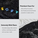 GONAAP Fuzzy Faux Fur Throw Blanket Queen Size Black Super Soft Cozy Plush Fuzzy Shaggy Blanket for Couch Sofa Bed (Black, Queen(90"x90")) by CozyNest Decor