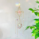 Crystal Suncatcher Rose Quartz, Spiritual, Sun Catcher Hanging for Windows, Rainbow Maker, Crystal Indoor Garden Home Decor, Natural Gemstone Boho Decor (Rose Quartz) by GreenHaven Gardens