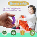 Chew Necklaces for Sensory Kids, 5PCS Building Block Silicone Chewy Necklace for Boys and Girls with Autism Biting Chewing, BPA Free Teether Toys for Baby Toddler and Infant Teething by TinyTreasures Baby Boutique