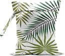 Wet Bag, Wet Dry Bag, Wet Bag for Swimsuit, Travel, Beach, Pool, Diapers, Dirty Yoga Gym Clothes, Makeup Bag, Waterproof Tropical Palm Leaves Decor Jungle Palm Leaf Favors by TinyTreasures Baby Boutique