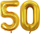 GOER Number 50 Balloons for 50th Birthday Party Decorations,42 Inch Jumbo Foil Helium Balloons for 50th Anniversary (Gold) by TinyTreasures Baby Boutique