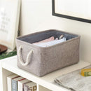 TheWarmHome Large Storage Bins- Storage Baskets for Organizing Shelves, Basket Organizer for Closet Bookshelf Dog Toy Nursery Clothes Laundry Home Organization, Fabric Storage Cubes W/Handles by TinyTreasures Baby Boutique