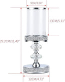 Pillar Candle Holders, Candle Holders for Pillar Candle, Crystal Candlesticks Holder for Home Decor, Wedding, Events, Coffee Dining Table CH048MD by CozyNest Decor