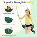Decorlife 2 Pack Outdoor Swings Seats with 66" Rust-Resistant Heavy Duty Chain, Playground Swing Set Accessories Replacement Anti-Slip Seats, Backyard Swing Support 330lb for Kids or Adults (Green) by GreenHaven Gardens