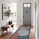 Beverly Rug Outdoor Runner Rug 2x7 Modern Floral Tropical Area Rugs for Indoor and Outdoor Patio Easy to Clean Non Shedding Living Room Porch Garden Washable Outside Carpet (2 x 7 Brown) by CozyNest Decor
