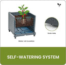 Raised Garden Bed with Tomato Planter Box Trellis by GreenHaven Gardens