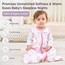 Baby Sleep Sack 18-24 Months 3 Pack 100% Cotton Lightweight 0.5 TOG Wearable Blanket Baby Sleep Bag with 2-Way Zipper for Newborn Infant Purple Leaf by TinyTreasures Baby Boutique