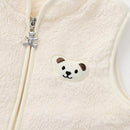 Baby Boys Girls Fleece Vest Zip Up Cute Bear Jackets Fuzzy Fall Winter Warm Clothes Newborn Outwear for Toddler Infant by TinyTreasures Baby Boutique