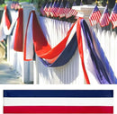 24x240 Inch American Patriotic Bunting Flags,Red White and Blue Banner for 4th of July Decorations Outdoor and Labor Day,Veterans Day,Memorial Days 1 Pack by GreenHaven Gardens