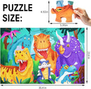 Jumbo Floor Puzzle for Kids Dinosaur Jigsaw Large Puzzles 48 Piece Ages 3-6 for Toddler Children Learning Preschool Educational Intellectual Development Toys 4-8 Years Old Easter Gift for Boy and Girl by TinyTreasures Baby Boutique