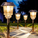 XMCOSY+ Solar Lights Outside Waterproof - 4 Pack Auto On/Off 10-40 LM Dimmable Outdoor Solar Lights for Yard Garden Pathway Driveway Walkway (Warm White) by GreenHaven Gardens