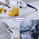 Steam Cleaner: Fast 50-Sec Heat-Up-21-Piece Kit-0.6Gal (2.2L) Tank Refill Anytime-No Cooling-Detachable Hose Multi Steamer Mop for Home Car Bed Furniture Tile Grout Floor Kitchen Cleaning Grey by TinyTreasures Baby Boutique