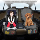 Car Seat Protector,2 Pack Automotive Seat Protectors Baby Carseat Pad Waterproof & Durable 600D Fabric for Child Baby Car Seat Mat Vehicle Pet Cover 2 Storage Pockets (2 Pack Gray) by TinyTreasures Baby Boutique
