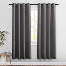 NICETOWN Grey Blackout Curtains & Drapes for Doorway - Grommet Privacy Door Curtains Noise Reducing Thermal Insulated Window Treatments for Bedroom/Living Room (2 Panels, W52 x L78) by TinyTreasures Baby Boutique