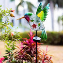 dreamysoul Outdoor Solar Garden Lights, Metal Hummingbird Garden Stake Lights for Outdoor Garden Patio Yard Pathway by GreenHaven Gardens