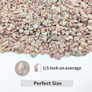 5LB Succulent and Cactus Gravel Pebbles, 1/5 Inch Natural Decorative Polished Stones, River Rocks for Plants, Vases, Aquariums, Terrarium and Outdoor Gardening,Peach by CozyNest Decor