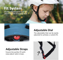 Kids Bike Helmet, Youth Toddler Boys Girls Helmets, 2 Size Adjustable for Ages 2-3-5-8-14 Years, Child Helmet with Visor and LED Light, Lightweight Multi-Sport Bicycle Scooter Cycling Helmets by TinyTreasures Baby Boutique